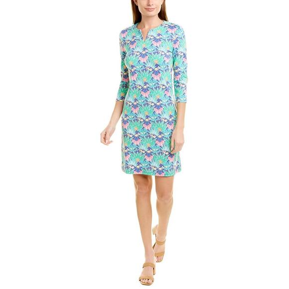 J. McLaughlin Carly Catalina Floral Cloth Shift Dress Size: XXS - Picture 3 of 6